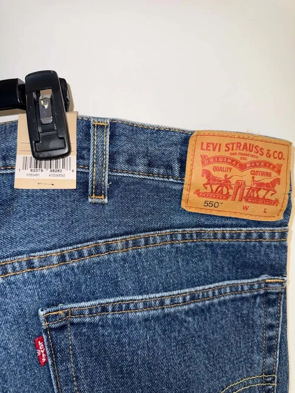 Levi's 550 Relaxed Fit Big & Tall Jeans 50x28 NWT